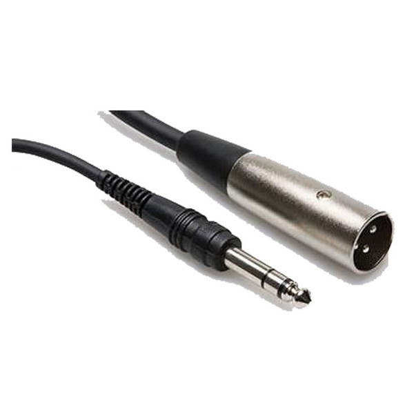 Hosa STX-115M Balanced Interconnect Cable, 1/4" TRS to XLR3M, 15ft