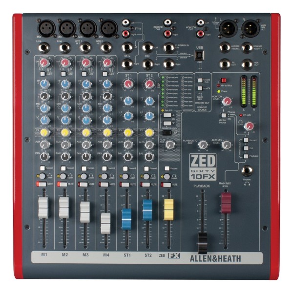 Allen and Heath ZED60-10FX Analog Mixer With USB