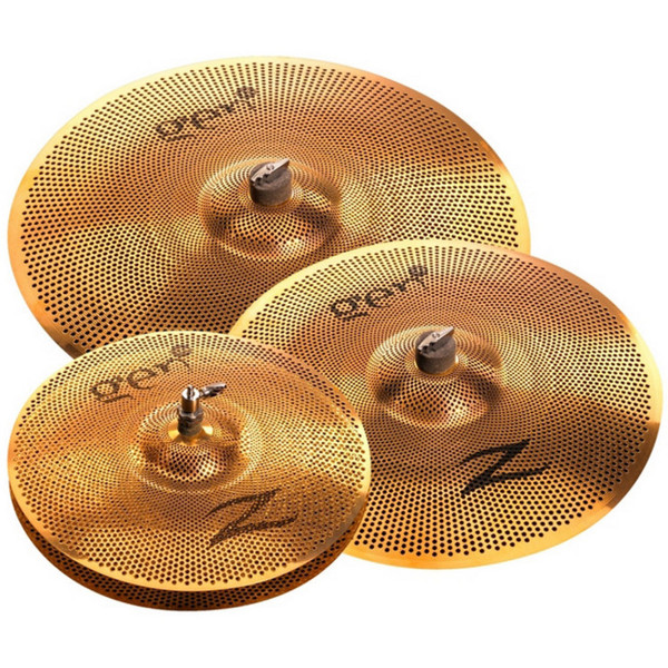 DISC Zildjian Gen16 Buffed Bronze 3 Cymbal Set with Processor at Gear4music