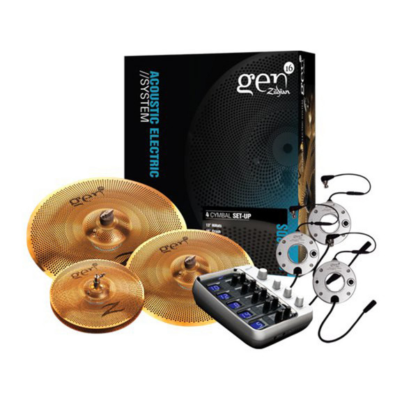 Zildjian G16BS2DS Gen16 Buffed Bronze 3 Cymbal Set with Processor