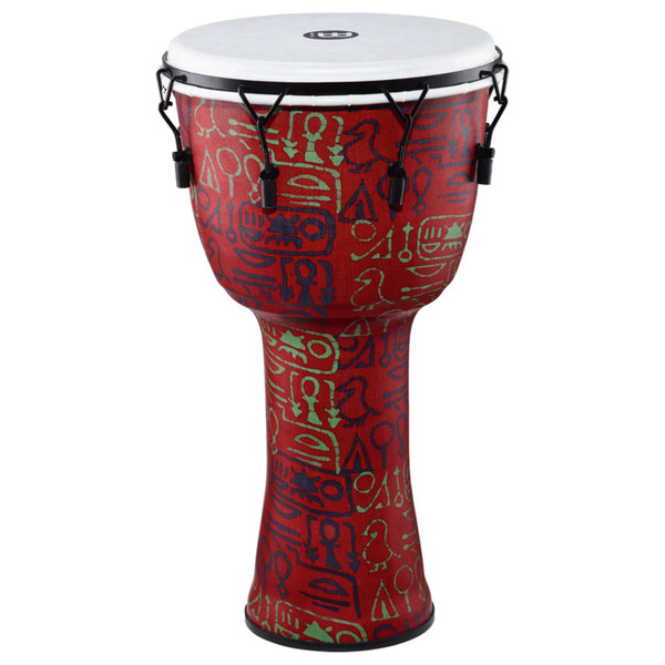 Meinl Travel Series 14 Inch Djembe Synthetic Head, Pharaoh's Script