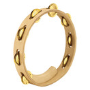 Meinl Artisan Edition Tambourine, 1 Row Solid Brass Jingles, Maple