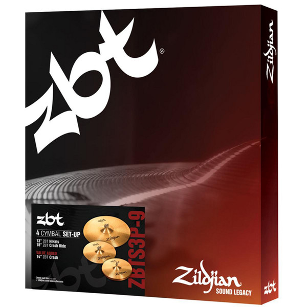 Zildjian ZBT Starter Box Set with FREE 14'' ZBT Crash Cymbal