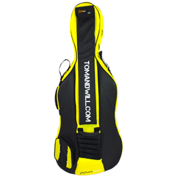 Tom and Will 3/4 Cello Gig Bag, Yellow and Black