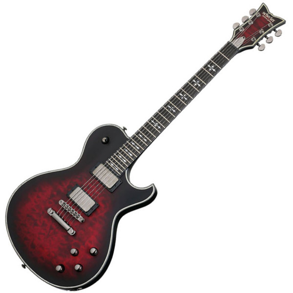 Schecter Hellraiser Extreme Solo 6 M, Ebony, Crimson Red Burst