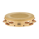 Meinl Headed Artisan Edition Tambourine, 2 Rows Bronze Jingles, Maple