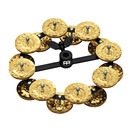 Meinl Headliner Series Hi-Hat Tambourine, 2 Row Brass Jingles