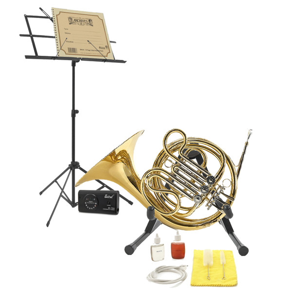 Student Single French Horn School Pack by Gear4music