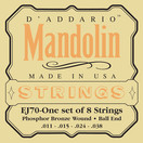 D'Addario EJ70 Mandolinensaiten aus Phosphorbronze, Kugelende, Medium/Light