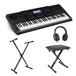 Casio CTK-6200 Portable Keyboard with Bench, Headphones + Stand