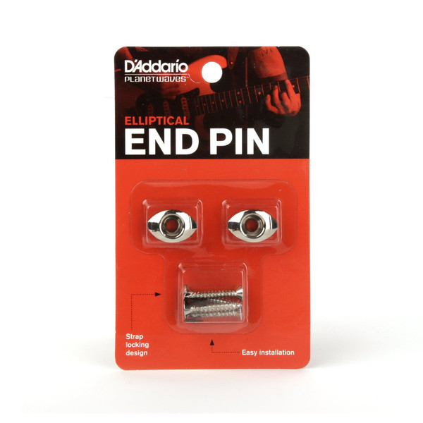 Planet Waves Elliptical End Pins, Chrome