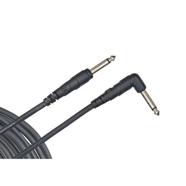 Planet Waves Classic Series 1/4" Instrument Cable, Right Angle, 10ft