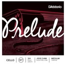 D'Addario Prelude Cello String Set, 3/4 Size, Medium