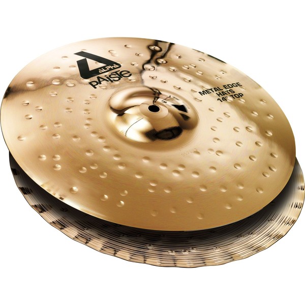 Paiste Alpha 14'' Metal Edge Hi-Hat Cymbals, Brilliant Finish