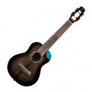 Flight Nighthawk Concert Electro Ukulele, Black Stain