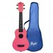 Flight TUS-35 Travel Soprano Ukulele, Pink gigbag