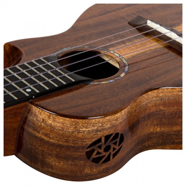 Flight Spirit All Solid Concert Ukulele - Soundhole