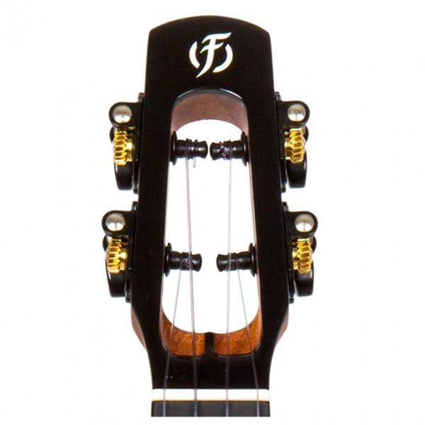 Flight Spirit All Solid Concert Ukulele - Headstock Front