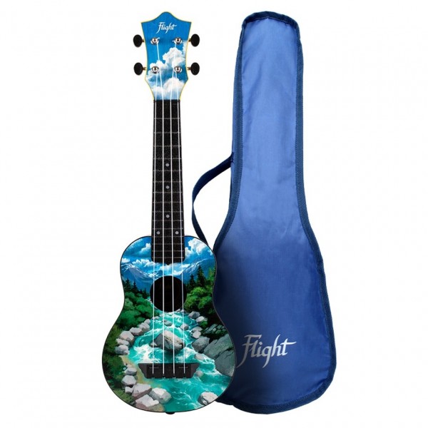 Flight TUS-30 Travel Soprano Ukulele, Slovenia gigbag