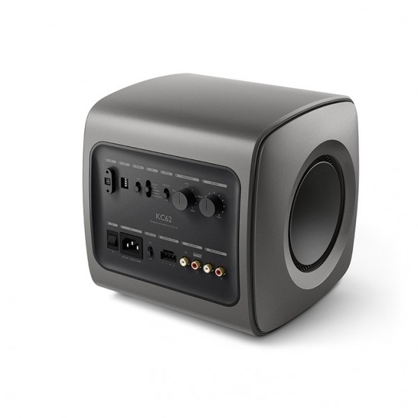 KEF KC62 Subwoofer, Titanium Grey Side View