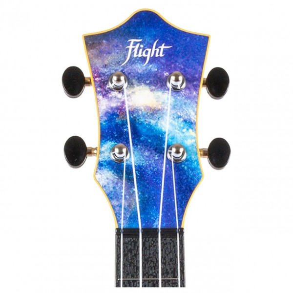 Flight TUC-40 Travel Concert Ukulele, Space - Headstock Front