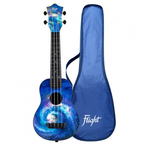 Flight TUS-40 Travel Soprano Ukulele, Space gigbag