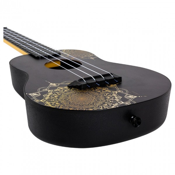 Flight TUC-40 Travel Concert Ukulele, Gold Mandala - Bottom