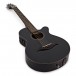 3/4 Single Cutaway Electro Acoustic Guitar by Gear4music, Black