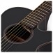 3/4 Single Cutaway Electro Acoustic Guitar by Gear4music, Black