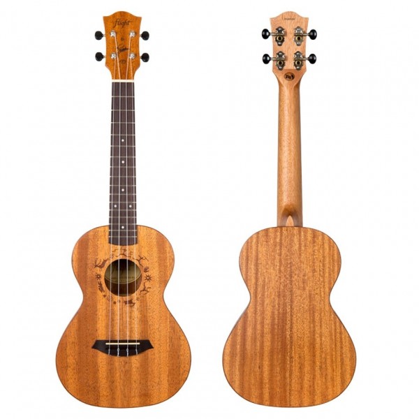Flight DUT34 Tenor Electro Ukulele, Mahogany 3 