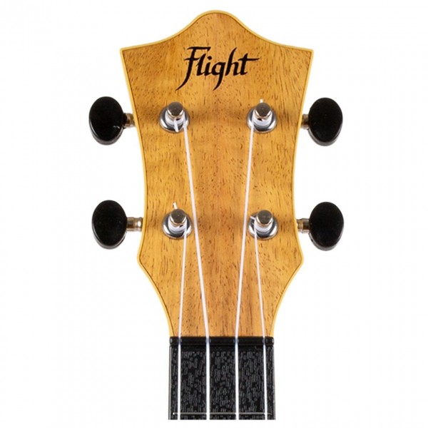 Flight TUC-55 Travel Concert Ukulele, Mango - Headstock Front