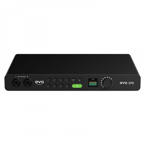 EVO By Audient SP8 - 8 Channel Smart Preamp with AD/DA - Front Top