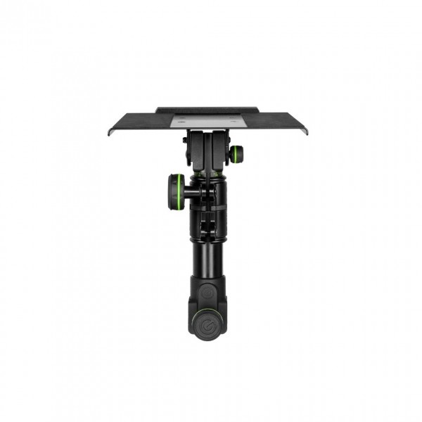 Gravity FT01MB Flexible Studio Monitor Tray for DJ Desk - Front, Flat