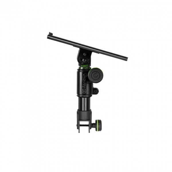 Gravity FT01MB Flexible Studio Monitor Tray for DJ Desk - Side, Tilted Up