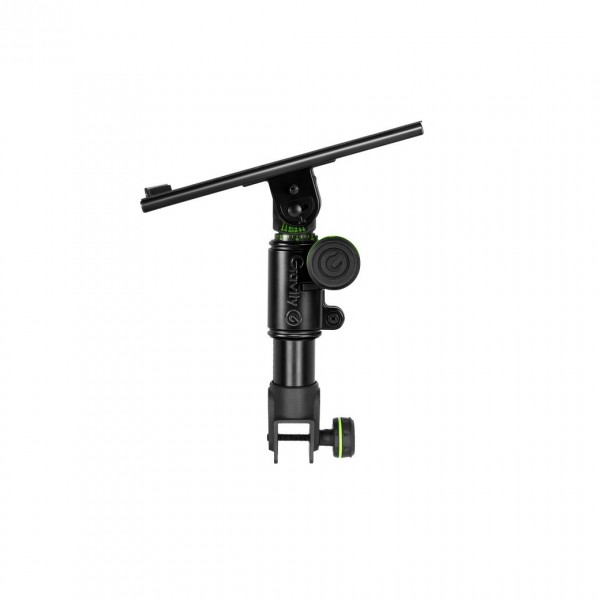 Gravity FT01MB Flexible Studio Monitor Tray for DJ Desk - Side, Tilted Down