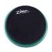 Zildjian Reflex 6'' Conditioning Practice Pad, Green - Side 1