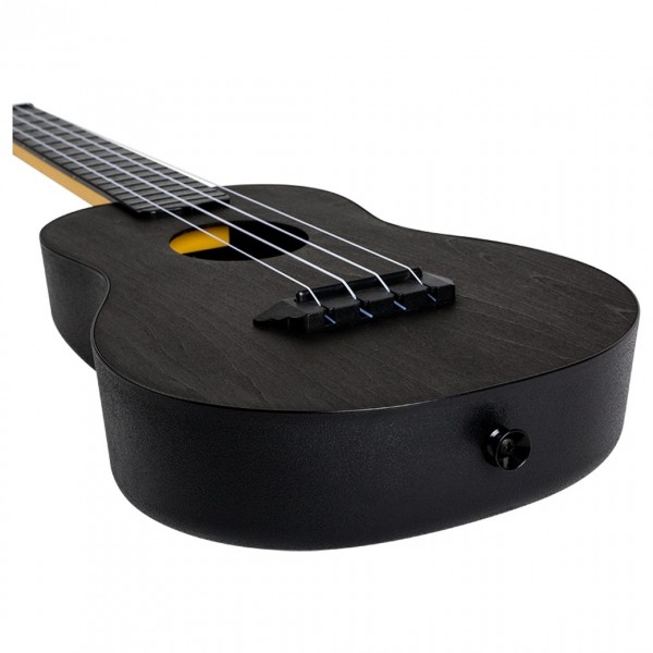 Flight TUC-35 Travel Concert Ukulele, Black - Bottom
