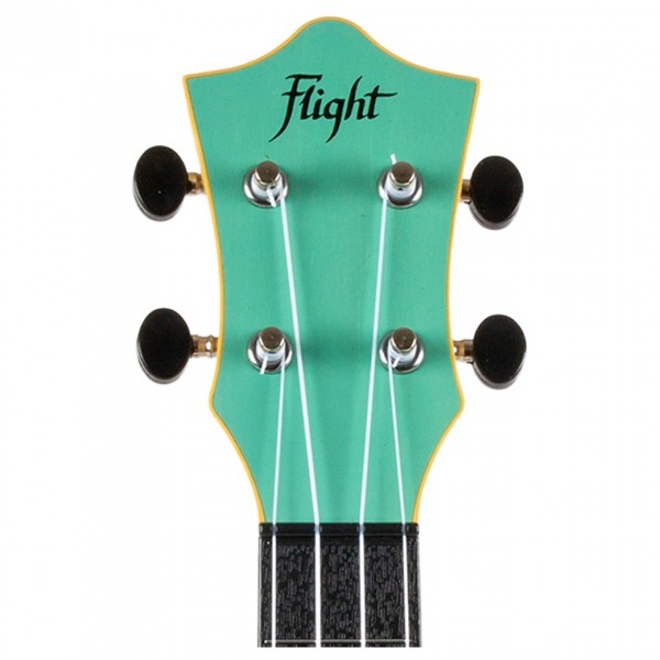 Flight TUC-35 Travel Concert Ukulele, Light Blue - Headstock Front