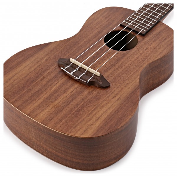 Luna Flamed Acacia Concert Ukulele, Satin Natural