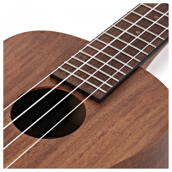 Luna Flamed Acacia Concert Ukulele, Satin Natural