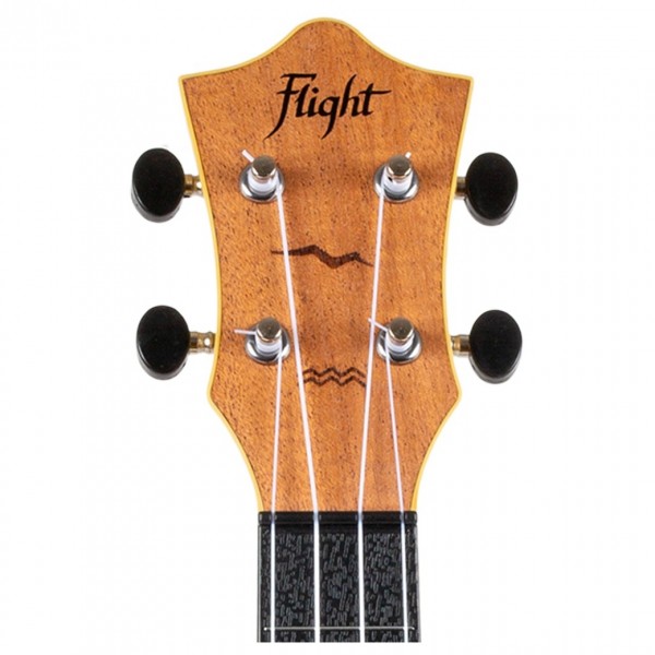 Flight TUC-53 Travel Concert Ukulele, Mahogany - Headstock Front
