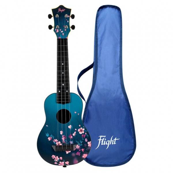 Flight TUS-32 Travel Soprano Ukulele, Sakura gigbag