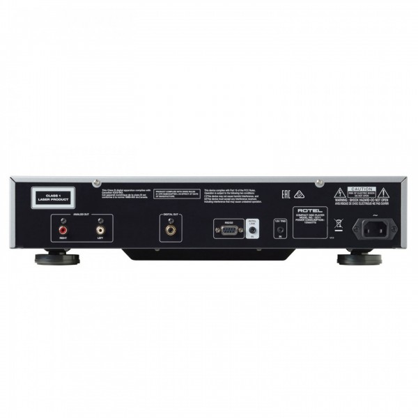 Rotel CD11 CD Player Tribute Edition, Black Back View