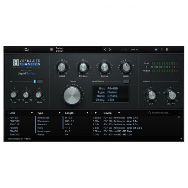 Slate Verbsuite Classics - Settings