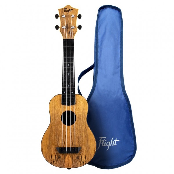 Flight TUS-55 Travel Soprano Ukulele, Mango gigbag