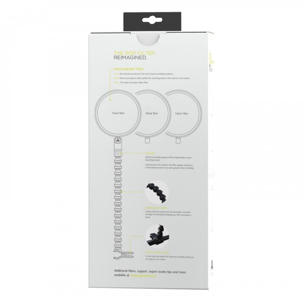 Pop Audio Studio Pop Filter Set - Box Rear