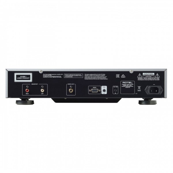 Rotel CD11 CD Player Tribute Edition, Silver Back View