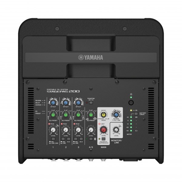 Yamaha Stagepas 200 Portable PA System with Carry Bag - Top