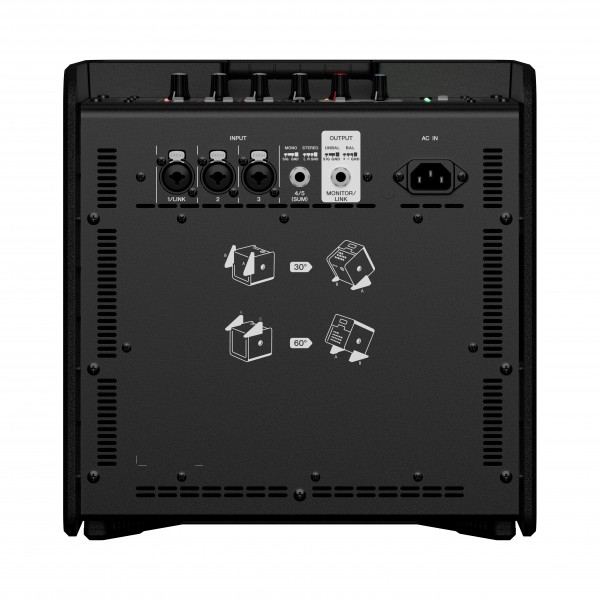 Yamaha Stagepas 200BTR Battery-Powered Portable PA System with Bag - Rear