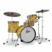 Gretsch Catalina Jazz 18'' 4pc & DW 6000 H/W, Yellow Satin Flame  - Hardware for image purposes only